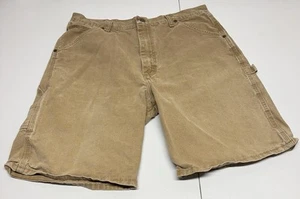 Pantalones Cortos Wrangler Carpenter Jean Marrón Para Hombre Talla 36x9 Lavado Medio Carga - Imagen 1 de 7