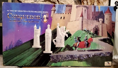 Juego de ajedrez esculpido Conqueror de Ganine Pacific Game 100% completo vintage 1962 Foto 1 de 4