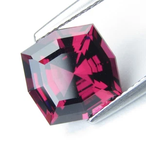 Cojín de piedras preciosas de corte personalizado granate rodolita natural glorioso de 5,20 quilates 10,4 mm - Imagen 1 de 10