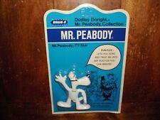 VINTAGE MR. PEABODY & SHERMAN WHAM-O BENDY ACTION FIGURE RARE CASE FRESH M 1973