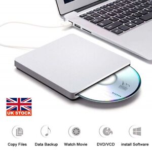 2.0 USB External Slot CD DVD RW Drive Burner Super drive Apple Mac book Pro Air