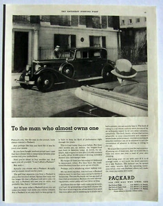 Packard Auto ad To the man who almost owns one 1933 - Imagen 1 de 1