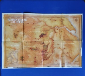 Mapa póster Games Workshop "Robin Hood Country / Nottingham Castle" 31 x 21 - Imagen 1 de 2