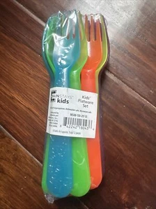 Mainstays Kids Flatwear Set Spoons And Forks New - Picture 1 of 7