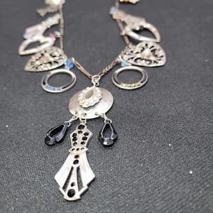 Remarkable Fetish Necklace, 32" Hearts, Rienstone, - Picture 1 of 8
