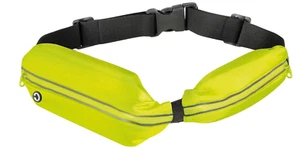 Sport fascia marsupio porta telefono cellulare sport con doppia tasca Giallo - Foto 1 di 3