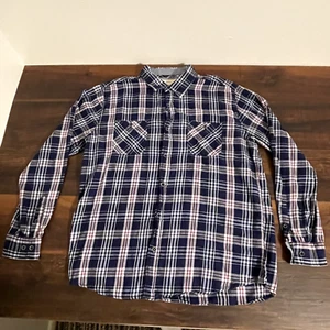 Weatherproof Vintage Flannel Shirt 100% Cotton Plaid Multicolor - Foto 1 di 11