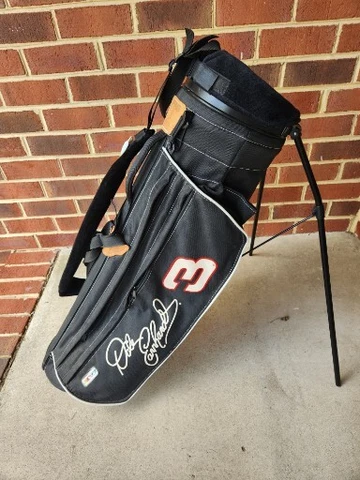 Dale Earnhardt PING Golf Bag VTG RARE Foldable Legs Zipper Nascar Excellent Cond Cover
