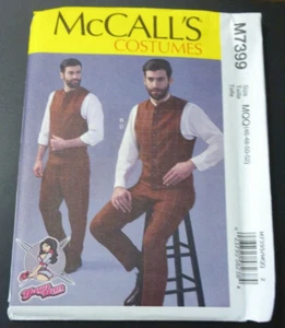 Chalecos con disfraces victorianos McCalls patrón de disfraz M7399 para hombre ~ Pantalones ~ YaYa Han 46-52 - Imagen 1 de 2
