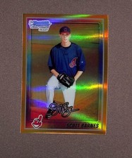 2010 Bowman Chrome Prospects Gold Refractor #BCP129 Scott Barnes /50
