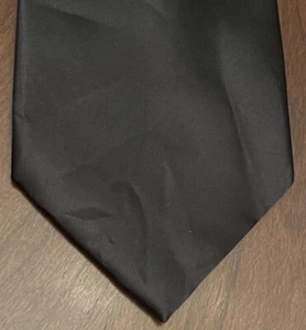 Countess Mara Black Hand Made 100% Polyester Men’s Neck Tie Made In China - Picture 1 of 10