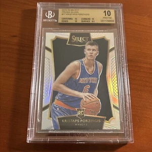 2015-16 Select Kristaps Porzingis Silver Rookie New York Knicks BGS 10 Pristine - Picture 1 of 2