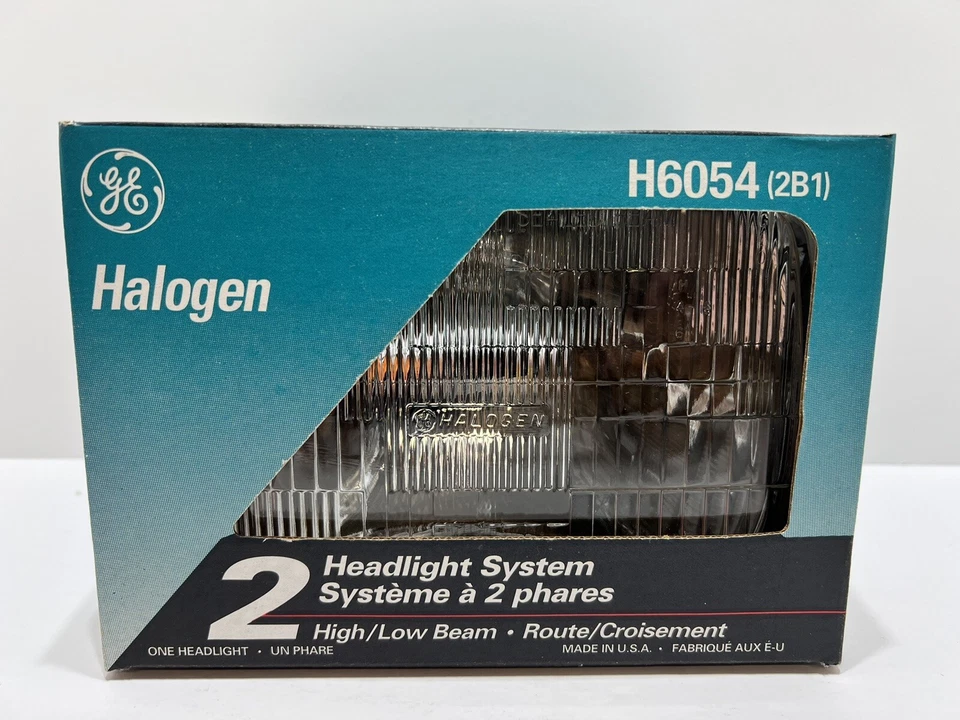 Sistema de 2 faros halógenos rectangulares de haz alto/bajo GE H6054 (2B1)  Foto 1 de 4