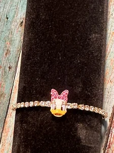 NEW Baublebar Disney Daisy Duck Tennis Bracelet • Pull-Tie Closure - Picture 1 of 12