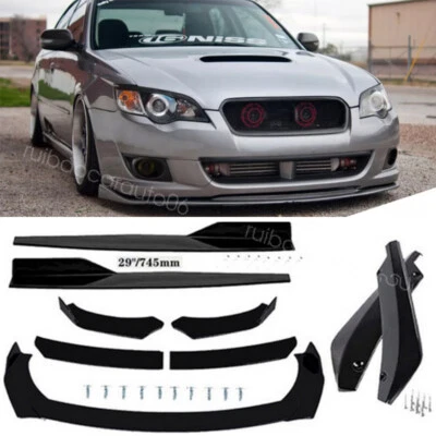 For Subaru Legacy/ Front Rear Bumper Lip Spoiler Splitter Body Kit Side-Skirt Foto 1 de 4