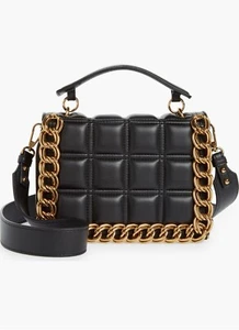 Topshop Web Chain Crossbody Black - Picture 1 of 8