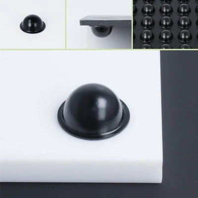 Gummi-Wand-Tür-Puffer Ø 19 mm WA 9,5mm | selbstklebend | Schutz | schwarz - Bild 1 von 4