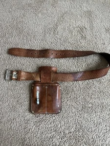 VTG Nicholas Top Grain Cowhide Tool Belt Pouch Brown Leather - Picture 1 of 6