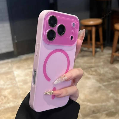 Magnetic Shockproof Silicone Phone Case Compatible with iPhone 17 16 15 14 - Image 1 of 4