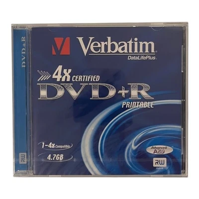 Verbatim DVD+ R 4.7 GB DVD+R Rohling 1 Stück NEU & OVP - Bild 1 von 2