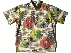 Nueva Camisa Aloha Hawaiana REYN SPOONER Hombres Madera Helecho Tostado Estampado Floral Talla L - Imagen 1 de 13