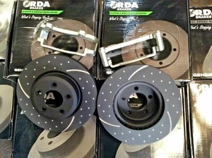 FPV FALCON FG-2 FGX XR6-TURBO XR8 BRAKE UPGRADE TO 322mm DISKS SLOTTED & DIMPLED - Picture 1 of 4