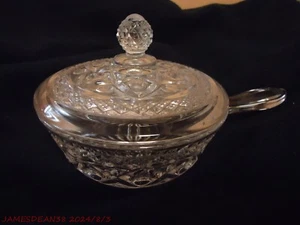Imperial Glass Cape Cod Round Covered Butter Spider Handle Lid - Picture 1 of 3