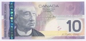 Bank of Canada $10, 2005 - Radar Changeover - BC-68a. Unc. S/N: BEY0798970 - Picture 1 of 2