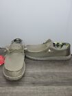 Hey Dude Mens Wally Sox Camel Low Top Slip On Loafer Shoes New Size 12