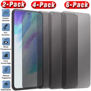 Protector de pantalla de vidrio templado antiespía de privacidad para Samsung Galaxy S21 FE 5G - Imagen 1 de 17