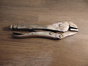 Vintage Petersen DeWitt Vise Grip Grips Straight Jaw 10R Locking Pliers USA Tool - Picture 1 of 9