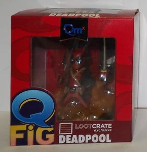 Q Fig Quantum Mechanix ~ Marvel Deadpool ~ Figura Exclusiva Caja de Botín 2015 NUEVO - Imagen 1 de 9