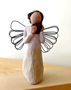 Willow Tree Angel of The Heart Sculpture Featuring By Susan Londi 2000 Demdaco - Picture 1 of 7
