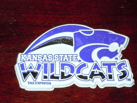 KANSAS STATE WILDCATS ST Vintage Old NCAA RUBBER FRIDGE MAGNET Standings Board Cover