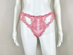 LISE CHARMEL Thong Panties Lace Pink NWT NEW Size XL Soir De Venise - NTSF
