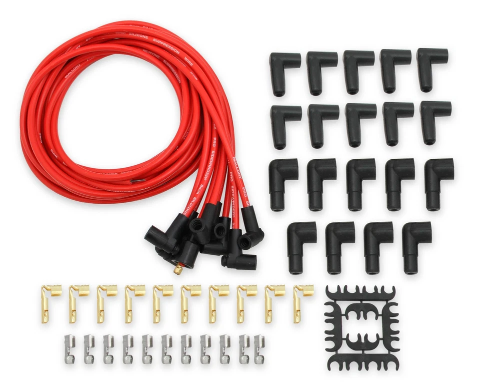 Juego de cables universales Mallory 937 PSW 90° Foto 1 de 4