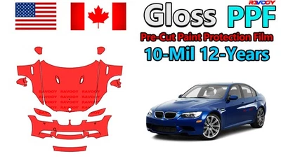 Película de protección de pintura PPF precortada para BMW M3 berlina 2009-2013 Foto 1 de 4