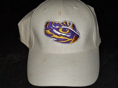 NCAA Louisiana State Univ LSU Nike Dri-fit Gorra Sombrero Blanco OSFM Legacy 91 Foto 1 de 4