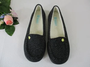 Scarpe mocassino slip-on Roxy Piccolo nero foderato in pelliccia taglia 7,5 - Foto 1 di 10