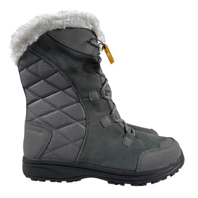 Columbia Bota de Nieve de Invierno Ice Maiden Mujer 10 Impermeable Aislada Gris Esquisto Foto 1 de 4