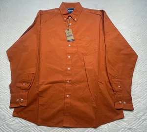 Resistol Western Rodeo Men’s XL Button Down L/S Emroidered Shirt Burnt Orange - Picture 1 of 11