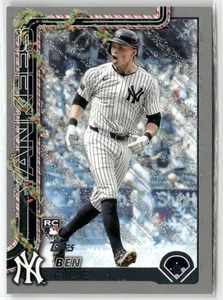 2025 Topps Holiday #H8 Ben Rice Silver Glitter Holiday - Picture 1 of 2
