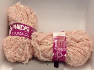 'Tourbillon' Phildar; rosa; acrílico, nailon, poliéster, lana; lote de 2 - Imagen 1 de 1