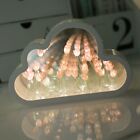 DIY Cloud Tulip LED Night Light Mirror Table Lamps Bedroom Ornaments Decoration