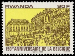 Ruanda 1000 - Belgische Unabhängigkeit 150. Jahrestag (pb52457) - Bild 1 von 1