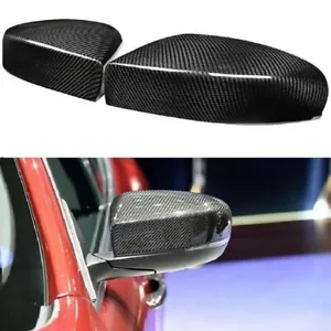 Carbon Fiber Car Door Side Mirror Cover For Maserati Quattroporte Ghibli 17-18 - Picture 1 of 4