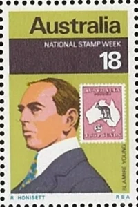 1976 Australian National Stamp Week MNH 18c RBA Kangaroo Map 2 Pound Stamp issue - Picture 1 of 1