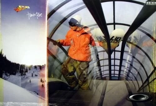 OAKLEY 2006 TRAVIS RICE Lib Tech BIG air snowboard poster Flawless New Old Stock