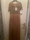Asos Bridesmaid/prom Dress In Taupe Blush. Size 6 And 10. New With Tags