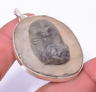 Pendentif trilobite fossile fait main en argent sterling 925 1,95" P1924-3